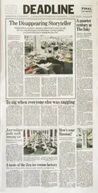 DEADLINE (newspaper - signed)