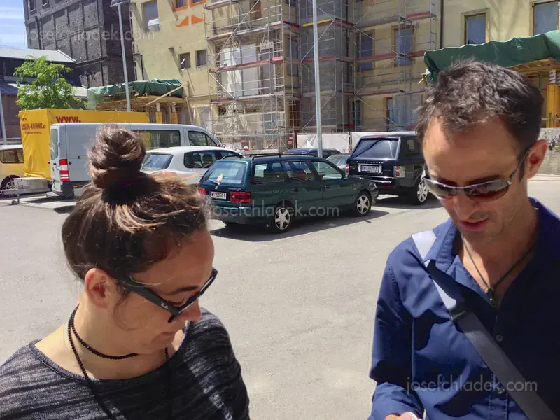 Cristina de Middel and Andrew Phelps looking at things...