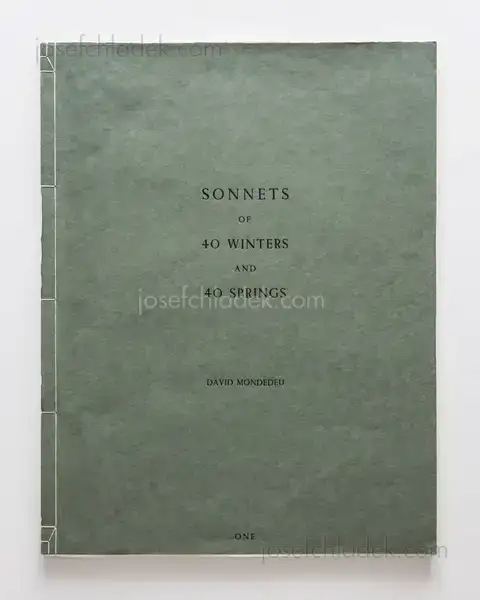 David Mondedeu - Sonnets of 40 Winters and 40 Springs - Spread 3