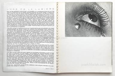 Sample page 1 for book  Man Ray – Photographies. 1920-1934
