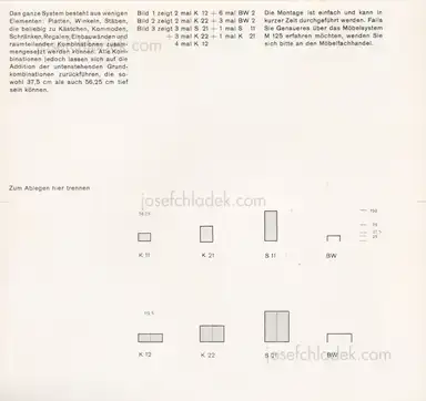 Sample page 1 for book "Gugelot, Hans – Hans Gugelot - Möbelsystem M 125 Werbeprospekt / advertising brochure" Sample page 1 for book "Gugelot, Hans – Hans Gugelot - Möbelsystem M 125 Werbeprospekt / advertising brochure"