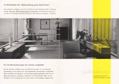 Sample page 1 for book  Braun – Triennale 1957 - Vitrine der Nationen