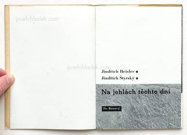 Sample page 1 for book  Jindrich u. Styrsky Heisler – Na jehlách těchto dní (On the Needles of These Days)