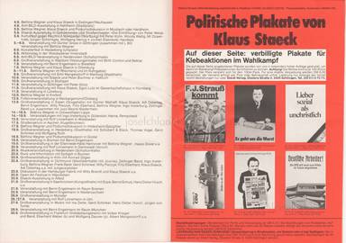 Sample page 1 for book  Klaus Staeck – Staeckbrief Nr. 15 Juli 1980