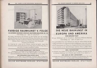 Sample page 8 for book "Various – Bauen, Wohnen, Werkkunst 1930" Sample page 8 for book "Various – Bauen, Wohnen, Werkkunst 1930"