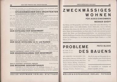 Sample page 7 for book "Various – Bauen, Wohnen, Werkkunst 1930" Sample page 7 for book "Various – Bauen, Wohnen, Werkkunst 1930"