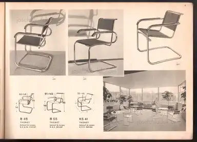Sample page 41 for book "Thonet – Thonet - Stahlrohrmöbel (Catalogue 1934)" Sample page 41 for book "Thonet – Thonet - Stahlrohrmöbel (Catalogue 1934)"