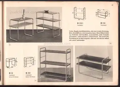 Sample page 21 for book "Thonet – Thonet - Stahlrohrmöbel (Catalogue 1934)" Sample page 21 for book "Thonet – Thonet - Stahlrohrmöbel (Catalogue 1934)"