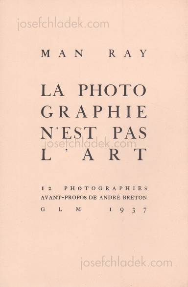 Sample page 1 for book  Man Ray &ndash; Photographie n'est pas L'Art