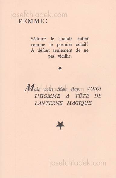Sample page 4 for book  Man Ray &ndash; Photographie n'est pas L'Art