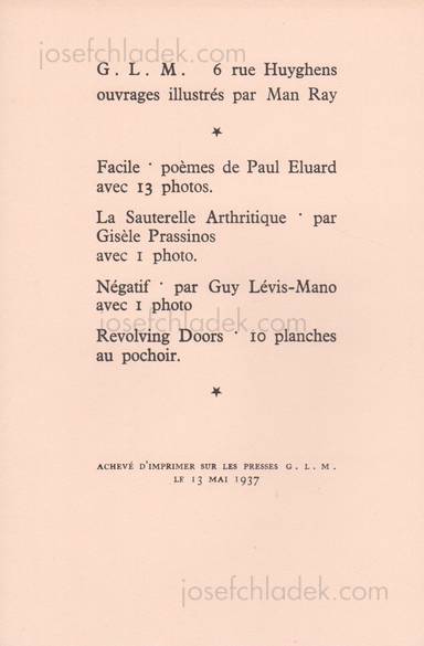 Sample page 17 for book  Man Ray &ndash; Photographie n'est pas L'Art