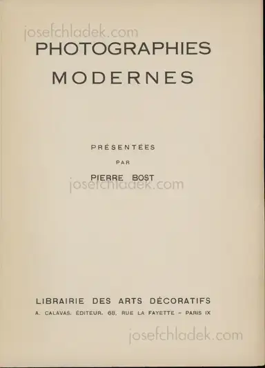 Sample page 24 for book "Bost, Pierre – Pierre Bost - Photographies Modernes Présentées par Pierre Bost" Sample page 24 for book "Bost, Pierre – Pierre Bost - Photographies Modernes Présentées par Pierre Bost"