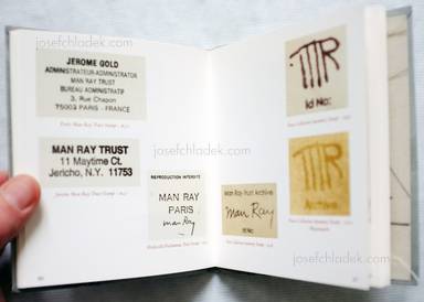 Sample page 4 for book  Steven Manford – Behind the Photo: The Stamps of Man Ray I+II