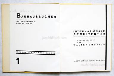 Sample page 1 for book  Walter Gropius – Internationale Architektur