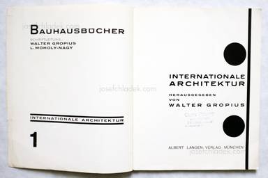Sample page 1 for book  Walter Gropius – Internationale Architektur