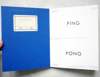 Sample page 1 for book  Geoff & Iyer Dyer – Ping Pong