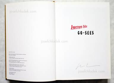 Sample page 1 for book  Juergen Teller – Go-Sees