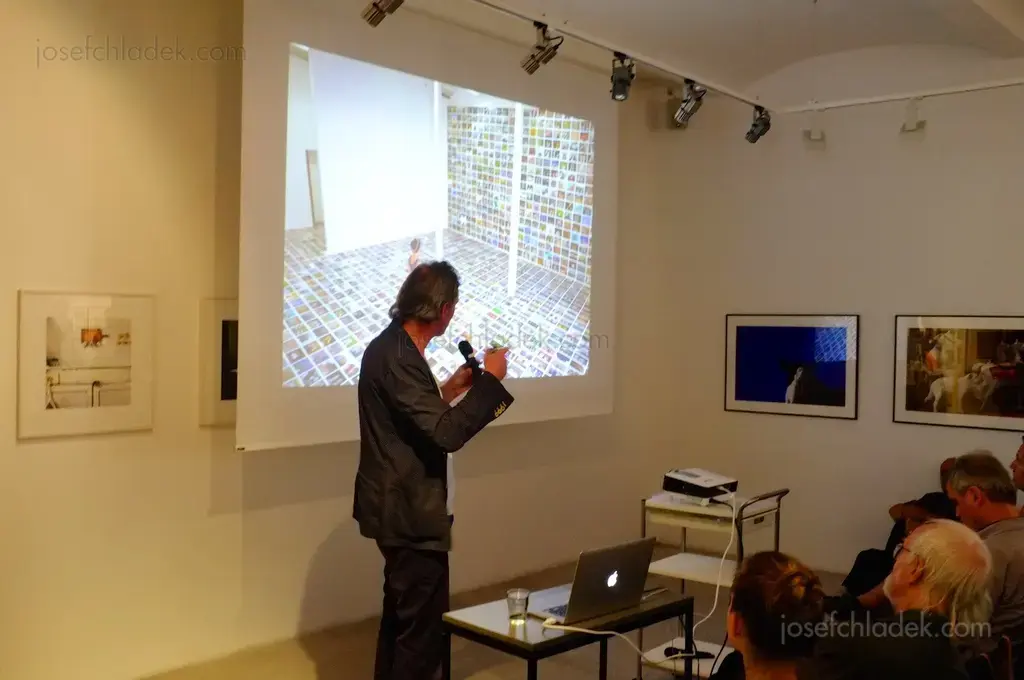 Erik Kessels showing "My Feet: a mass selfie"