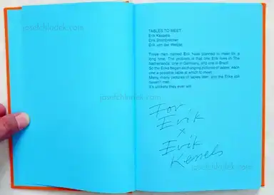 Sample page 14 for book "Kessels, Erik / Steinbrecher, Erik / van der Weijde, Erik – Erik Kessels, Erik Steinbrecher, Erik van der Weijde - Tables to Meet" Sample page 14 for book "Kessels, Erik / Steinbrecher, Erik / van der Weijde, Erik – Erik Kessels, Erik Steinbrecher, Erik van der Weijde - Tables to Meet"