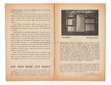 Sample page 2 for book  Piscatorbühne – Blätter der Piscatorbühne - Das Programm der Piscatorbühne