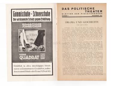 Sample page 1 for book  Piscatorbühne – Blätter der Piscatorbühne - Das politische Theater (November 1927)