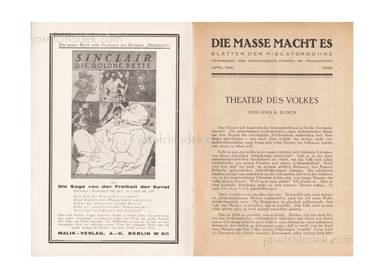 Sample page 1 for book  Piscatorbühne – Blätter der Piscatorbühne - Die Masse macht es 2