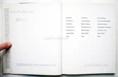 Sample page 31 for book "Becher, Bernd & Hilla – Bernhard und Hilla Becher - Anonyme Skulpturen: Eine Typologie technischer Bauten" Sample page 31 for book "Becher, Bernd & Hilla – Bernhard und Hilla Becher - Anonyme Skulpturen: Eine Typologie technischer Bauten"