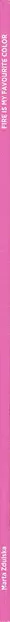 Book spine: Marta Zdulska - Fire is my favourite color