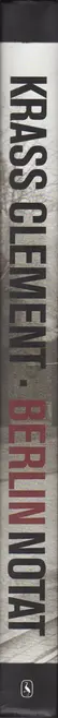 Book spine: Krass Clement - Berlin Notat