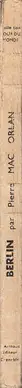 Book spine: Pierre Mac Orlan - Berlin (Collection "Tour du monde")
