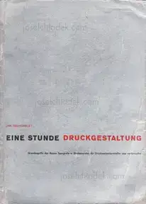 Cover of Jan Tschichold - Eine Stunde Druckgestaltung
