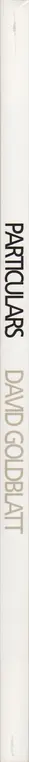 Book spine: David Goldblatt - Particulars