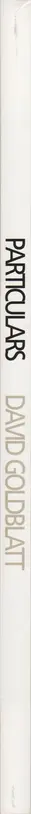Book spine: David Goldblatt - Particulars