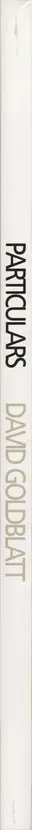 Book spine: David Goldblatt - Particulars