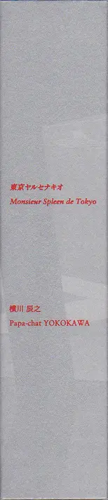 Book spine: Tatsuyuki Yokokawa (Papa-Chat Yokokawa) - Monsieur Spleen de Tokyo 東京ヤルセナキオ 横川辰之