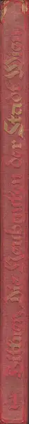 Book spine: Josef Bittner - Die Neubauten der Stadt Wien - 1. Die Wohnhausbauten