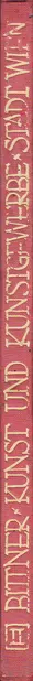 Book spine: Josef Bittner - Die Neubauten der Stadt Wien - 2. Kunst und Kunstgewerbe
