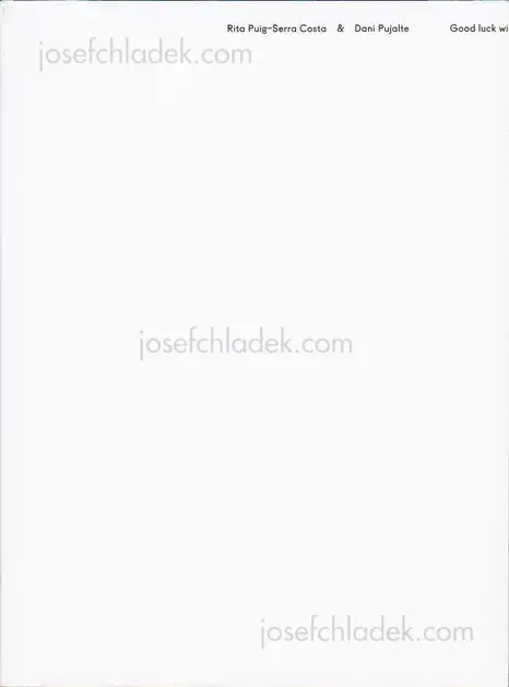 Cover of Dani Pujalte & Rita Puig-Serra Costa - Good Luck with the Future