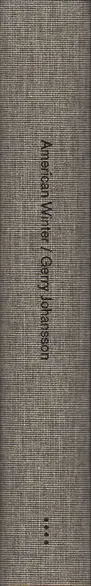 Book spine: Gerry Johansson - American Winter