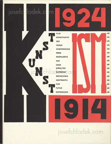 Cover of Hans Arp, El Lissitzky - Die Kunstismen 1914-1924. Les ismes de l'art. The ismes of art 