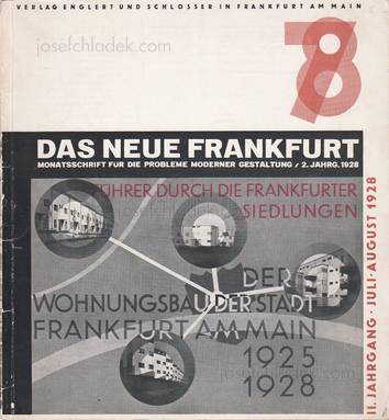  Neue Frankfurt Das Neue Frankfurt  7/8 - Juli/August 1928