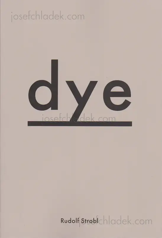 Cover of Rudolf Strobl - dye
