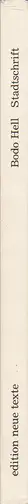 Bodo Hell - Stadtschrift