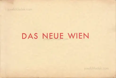 Cover of Das Neue Wien. Album mit Plan - Fremdenverkehrskommission der Bundesländer Wien und Niederösterreich