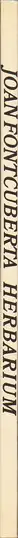 Book spine: Joan Fontcuberta - Herbarium