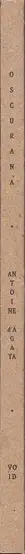 Book spine: Antoine D'Agata - Oscurana