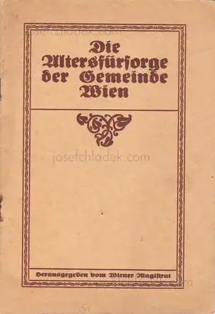 Cover of Gemeinde Wien - Die Altersfürsorge der Gemeinde Wien