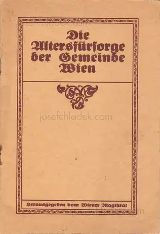 Cover of Gemeinde Wien - Die Altersfürsorge der Gemeinde Wien
