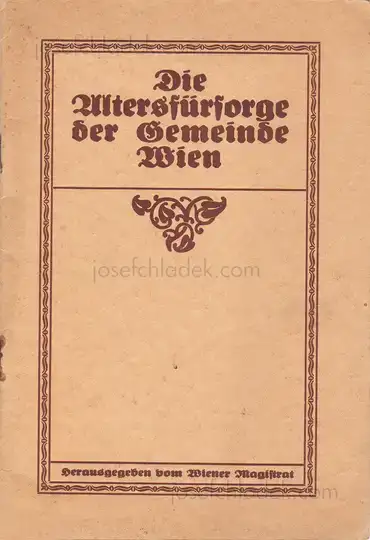 Cover of Gemeinde Wien - Die Altersfürsorge der Gemeinde Wien