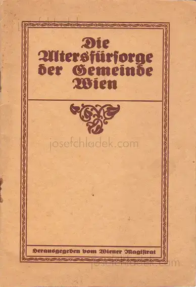 Cover of Gemeinde Wien - Die Altersfürsorge der Gemeinde Wien